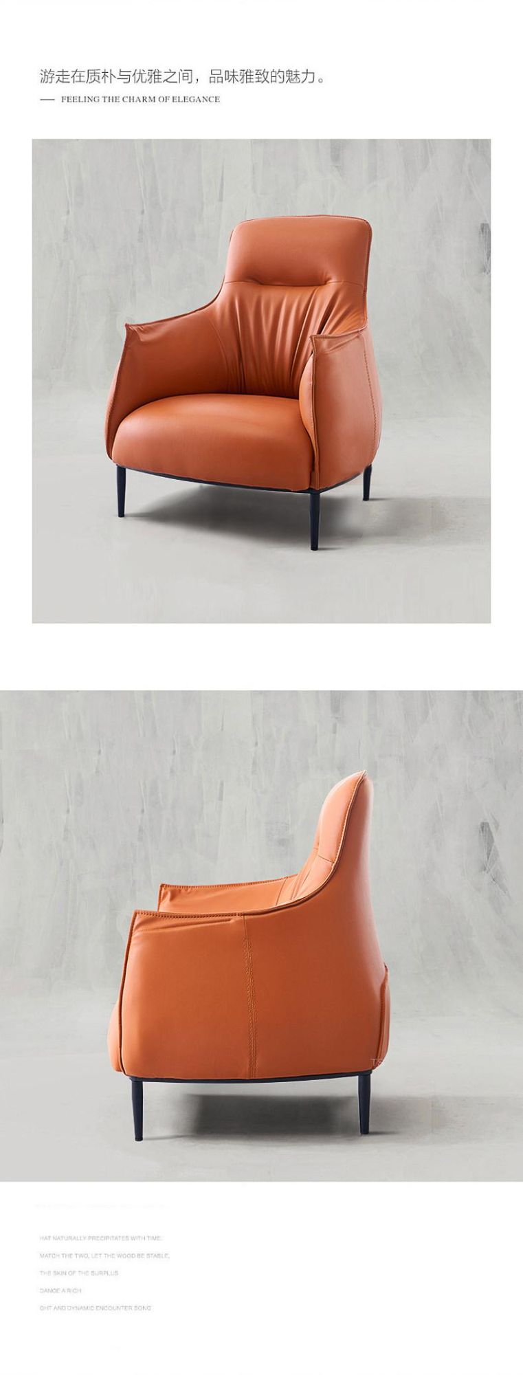 North American Single Sofa Chair Home Lazy Designer Leisure Chair