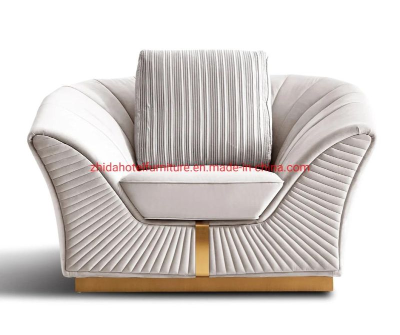 Zhida Textile Luxury Hotel Furniture Lobby Reception Living Room Sofa