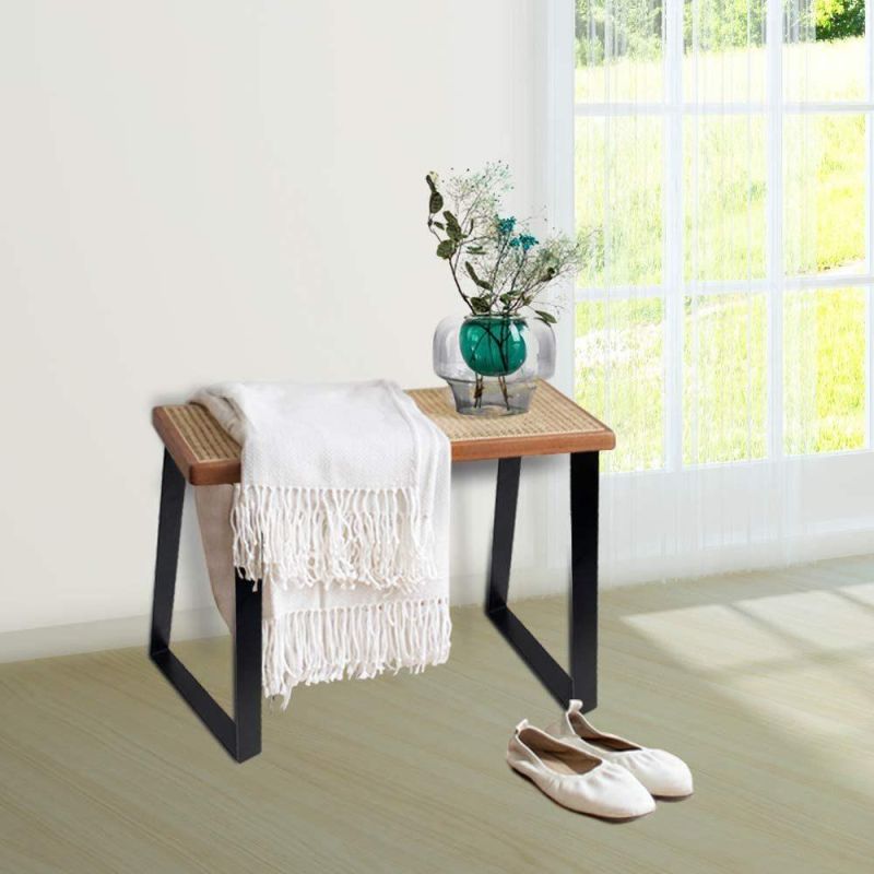 Powder Coated Steel Industrial Style Trapezoid Metal Furniture Hardware Steel Table Leg