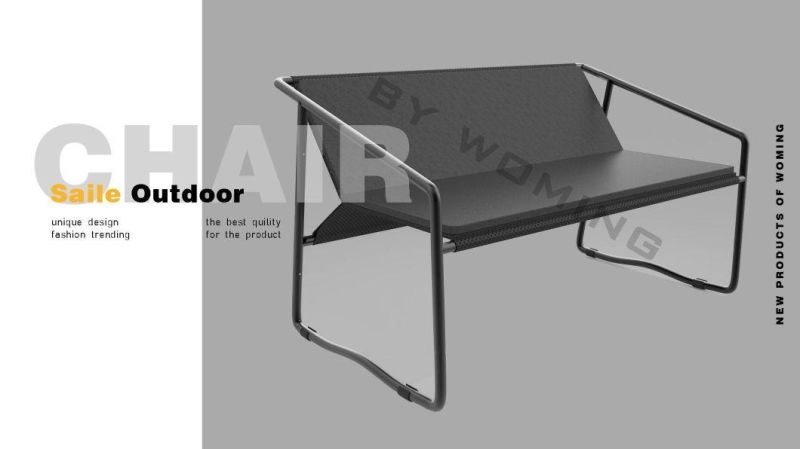 High Quality Outdoor Garden Furniture Relax Metal Frame Recline Sofa