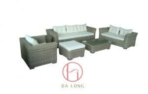 6 PCS Round Wicker Sofa Set