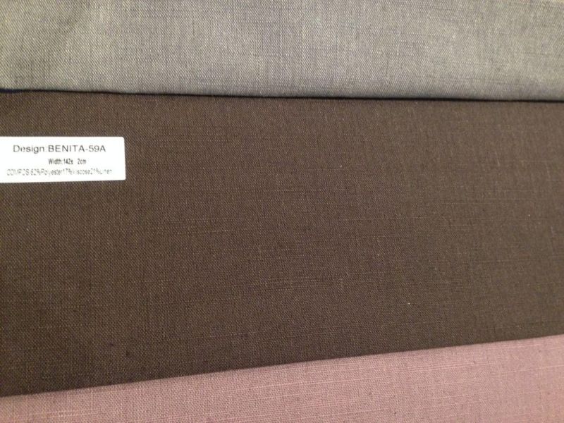 62% Polyester Upscale Plain Dyed Sofa Covering Furniture Fabric