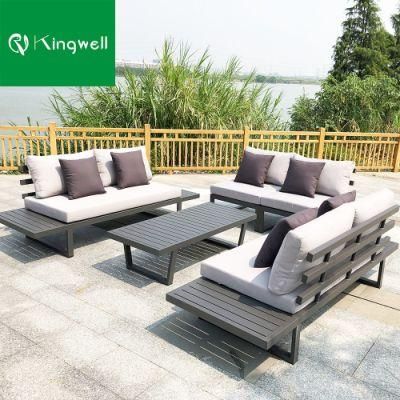 Waterproof Outdoor Furniture Aluminum Garden Set Sectional Sofa for Wholesale