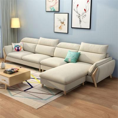 Upholstered Sectional Latest Design Corner Sofa Set for Living Room Furniture Sofa