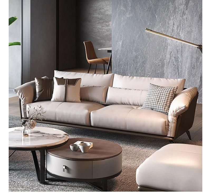 Hot Selling Living Room Sofa Set Leather 1+2+3