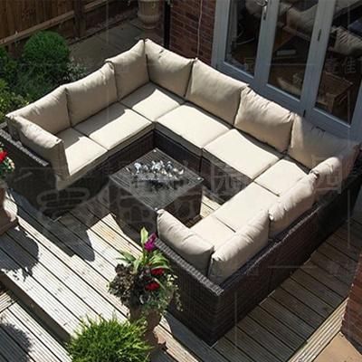 Outdoor Rattan Sofa Combination Living Room Sofa Outdoor Rattan Sofa