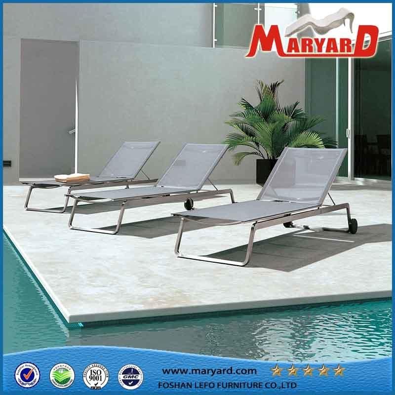 Outdoor Sofa Bed, Garden Sunbed with Cushions, Poolside Sofa Bed, Hotel Project Bed, Terrace Furniture, Beach Bed