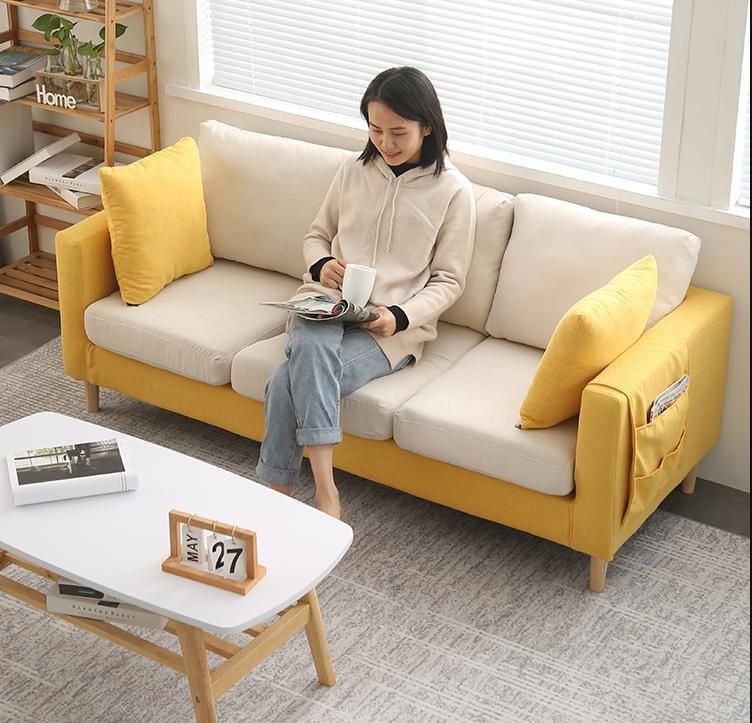 Simple Modern Fabric Sofa Single Small Apartment Living Room Net