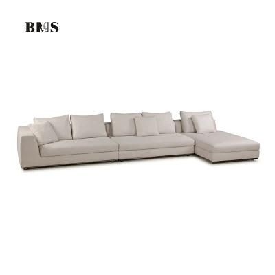 Italian Modern Couch Sectional Home Furniture Corner White Fabric Sofas