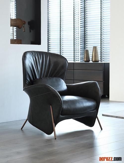 China Modern Design Fabric Lounge Apartment Sofa Chair Original Design Sofa in Vintage Leather Lounge Chair Brunswick Occasional Chair