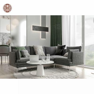 New Design Cheap Apartment Furniture Fabric Sofa with Two Chairs