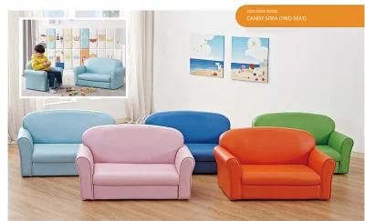 Living Room Baby Sofa Leather Kids Sofa, Day Care Center Sofa, Child Care Center Sofa, Cartoon Baby Sofa, Children Cute and Lovely Single Sofa