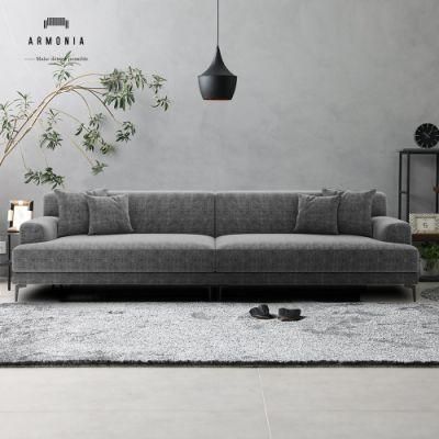 Contemporary Living Room Sofa 3 Seater Comfortable Fabric Sofa