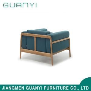Ash Solid Wooden Leg Fabric Leisure Sofa with One Seat