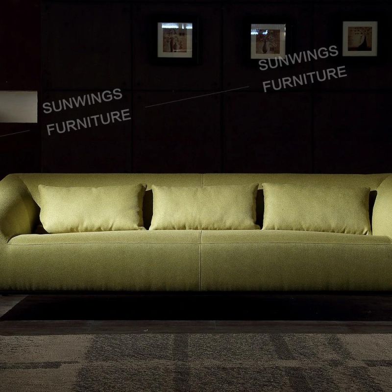 Modern Home Furniture Theatre Fabric Softly Sofa Set 3 Seater