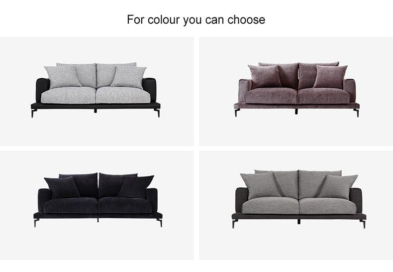 Fabric Non Inflatable Couch Furniture Home Set Modern Design Sofa