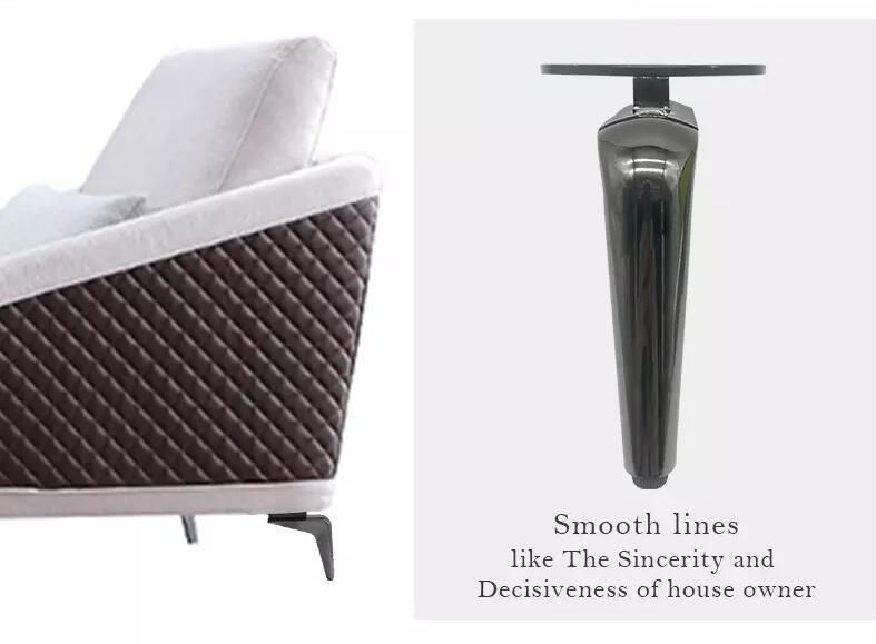 Furniture Leg Accessory Metal Customized Gun Black Sofa Legs Aluminum Alloy