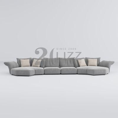 Nordic Chc Simple Design Velvet Home Living Room Hotel Furniture Leisure Fabric Corner Sofa Couches