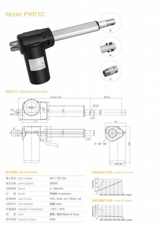 Heavy Duty Linear Actuator for Recliner Sofa Chair