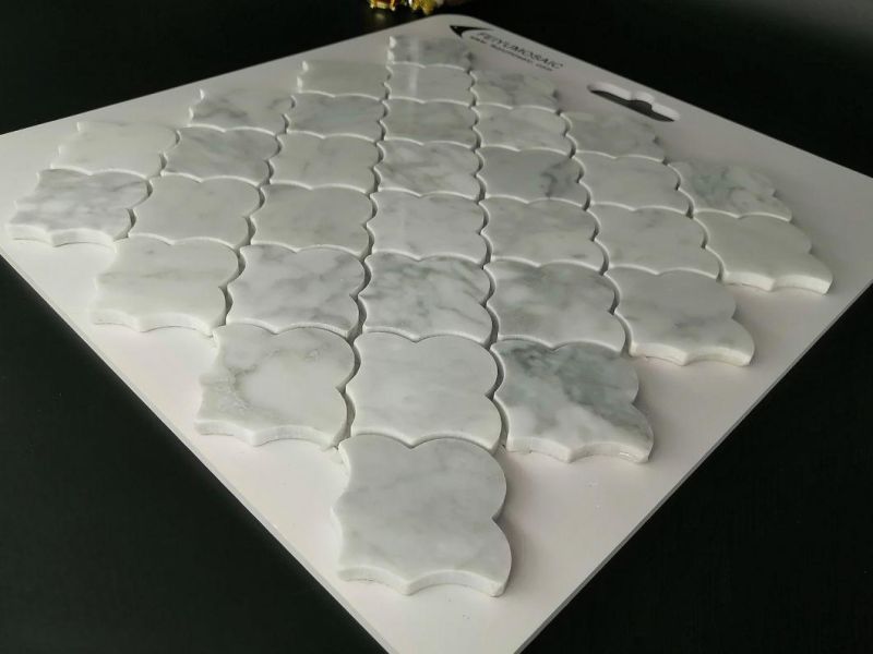 White Marble Stone Mosaic, Used for Kitchen Baffle Wall, Sofa, Hotel Lobby Background, Bath Room, Toilet Metope