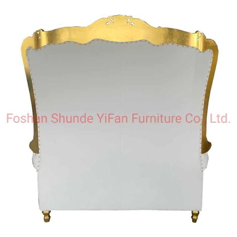 High Back Wedding Sofa Chairs for Bride and Groom in Optional Furnitures Color From Chinese Hotel Furniture Factory