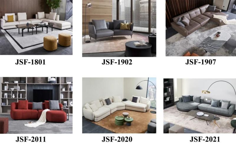 Modern Light Luxury Living Room Furniture Can Be Customized Color Flannel Sofa