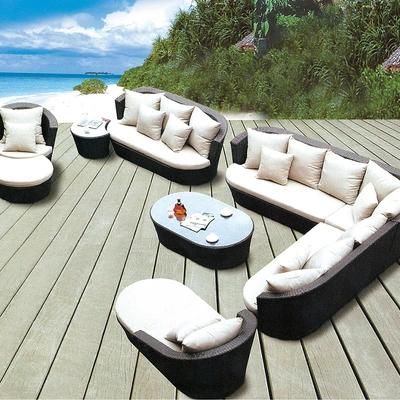 Outdoor Rattan Chair Sofa Combination Outdoor Chair Courtyard