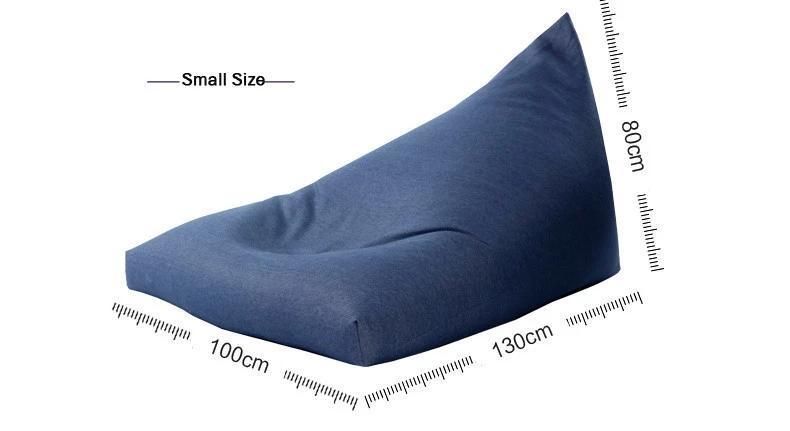 Denim Fabric Triangle Bean Bag