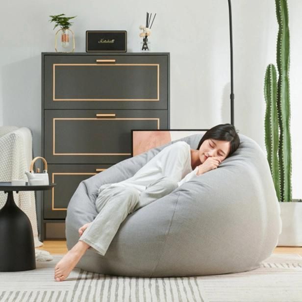 Huge Bean Bag Furniture Large Sofa for Bedroom Fleece Couch Soft Bean Bag for Living Room