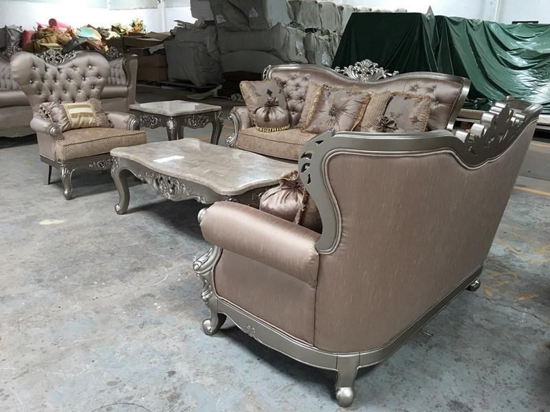 Fabric Classic Sofa with Wood Frame for Living Room Furniture