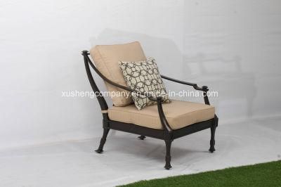 New Design Single Person Sofa Cast Aluminum Furniture