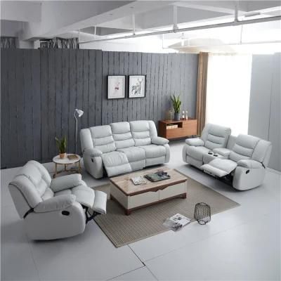 Factory Supply Leather Recliner Sofa Set, Genuine Leather Sofa Set