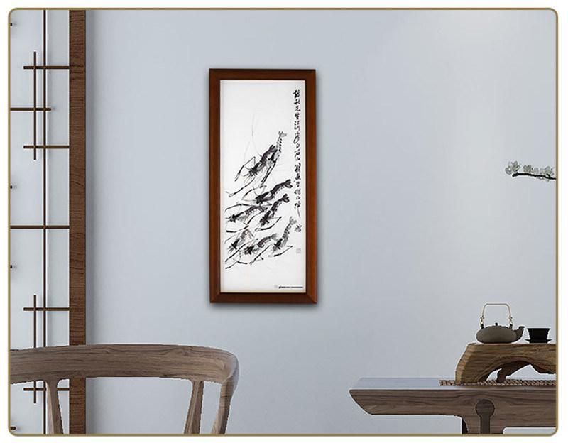 Tempered Chinese Deep Carved Glass Painting (D001-2-004)