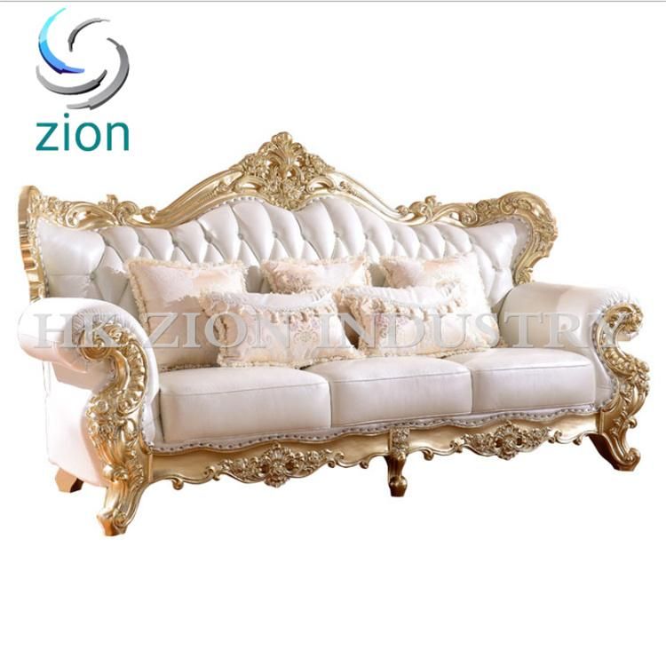 Commercial Royal Sofa Set Antique Sectional European Style Modern Living Room Home Hotel Setting Room Chesterfield Genuine Leather Sofa
