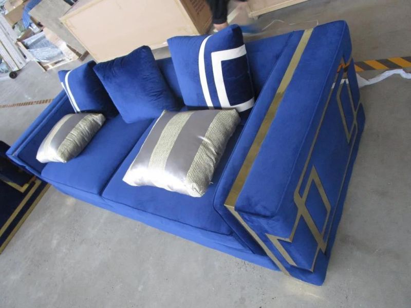 Metal Frame Fabric Sofa for Living Room