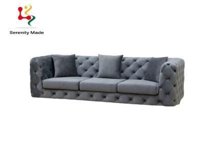 New Style Chesterfield Couch for Hotel Club Living Room Comfortable Tufted Two Seater Sofa