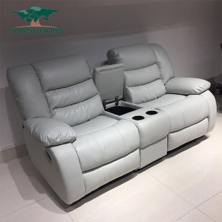 1+2+3 Recliner Genuine Leather Sofa Set with Power Function