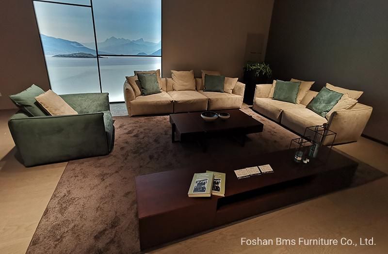 Italian Design Living Room Sectional Fabric Sofa
