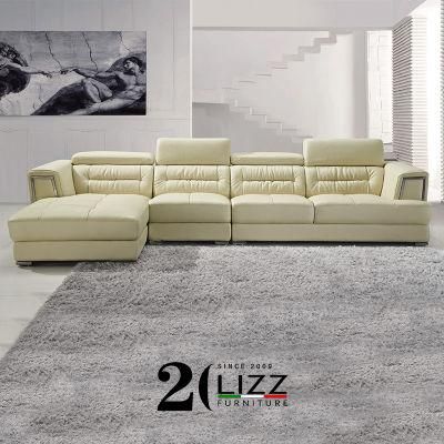 L Shape Modern Home Furniture Leather Sofa