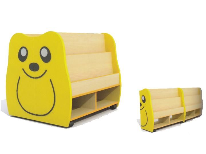 Special Design Wooden Bookcase for Children with Sofa