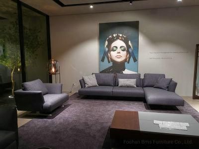 Modern Living Room Furniture Italy Design Leisure Fabric Sofa