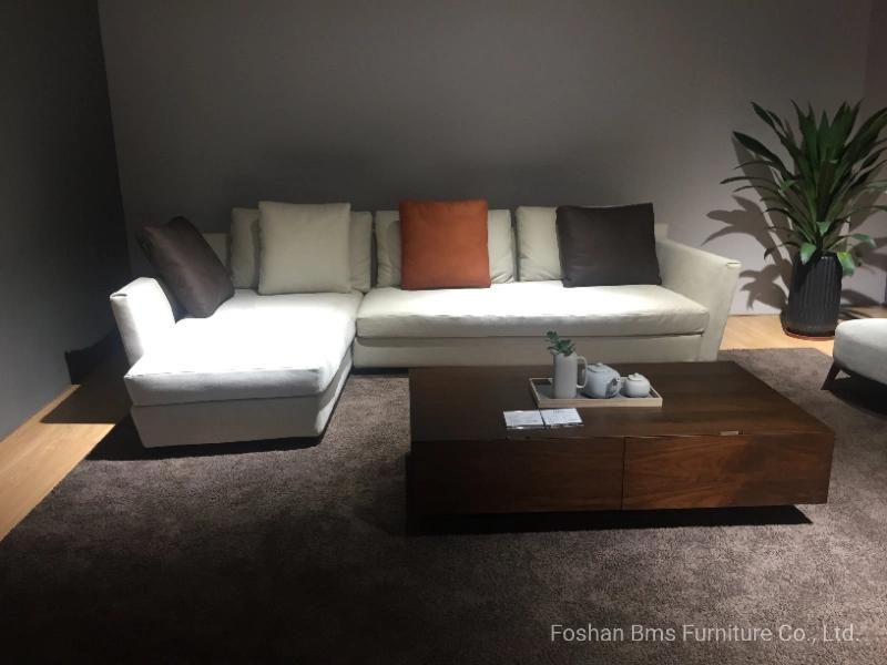 Modern Luxury Home Furniture Apartment Smaller Design Upholstery Corner Sofa