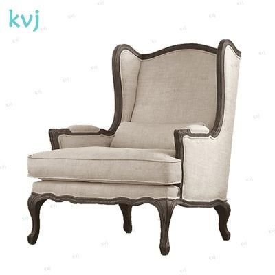 Kvj-7609 Wooden Antique French Vintage Big Single Sofa