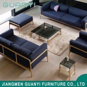 China Cheap New Living Room Furniture Modern Wooden Leg Fabric Sofa