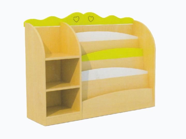 Special Design Wooden Bookcase for Kids with Sofa