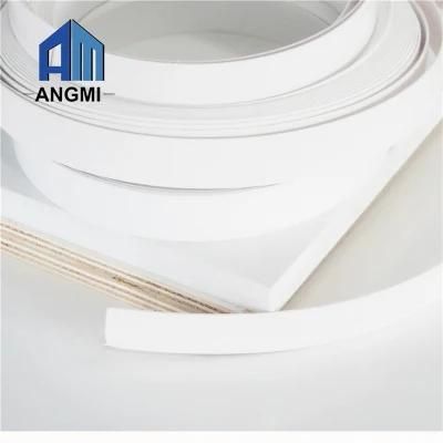 0.4mm 0.45mm 1mm 2mm White Color Tape PVC Edge Banding Tapacanto Blanco Folding Furniture Accessories