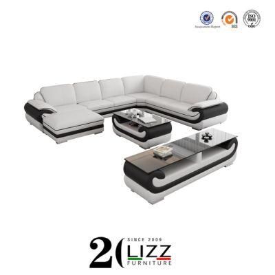 Wholesale Home Furniture European Style Sectional Leather Sofa