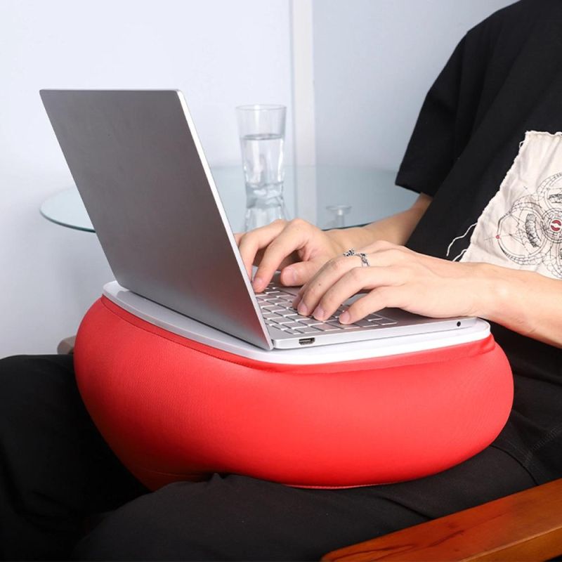 Portable Plastic Pillow Cushion Table Laptop Computer Cushion Desk for Sofa Bed Travel Comfortable Computer Desk
