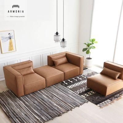 High-Quality Home Furniture Sofa L Shaped Modular Leather Sofa