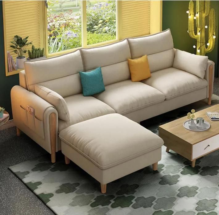 Fabric Sofa Small Apartment Modern Minimalist Technology Cloth Premium Version Sofa